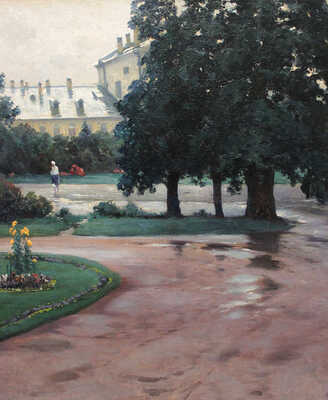 Крыжицкий Константин Яковлевич. В усадебном парке. После дождя